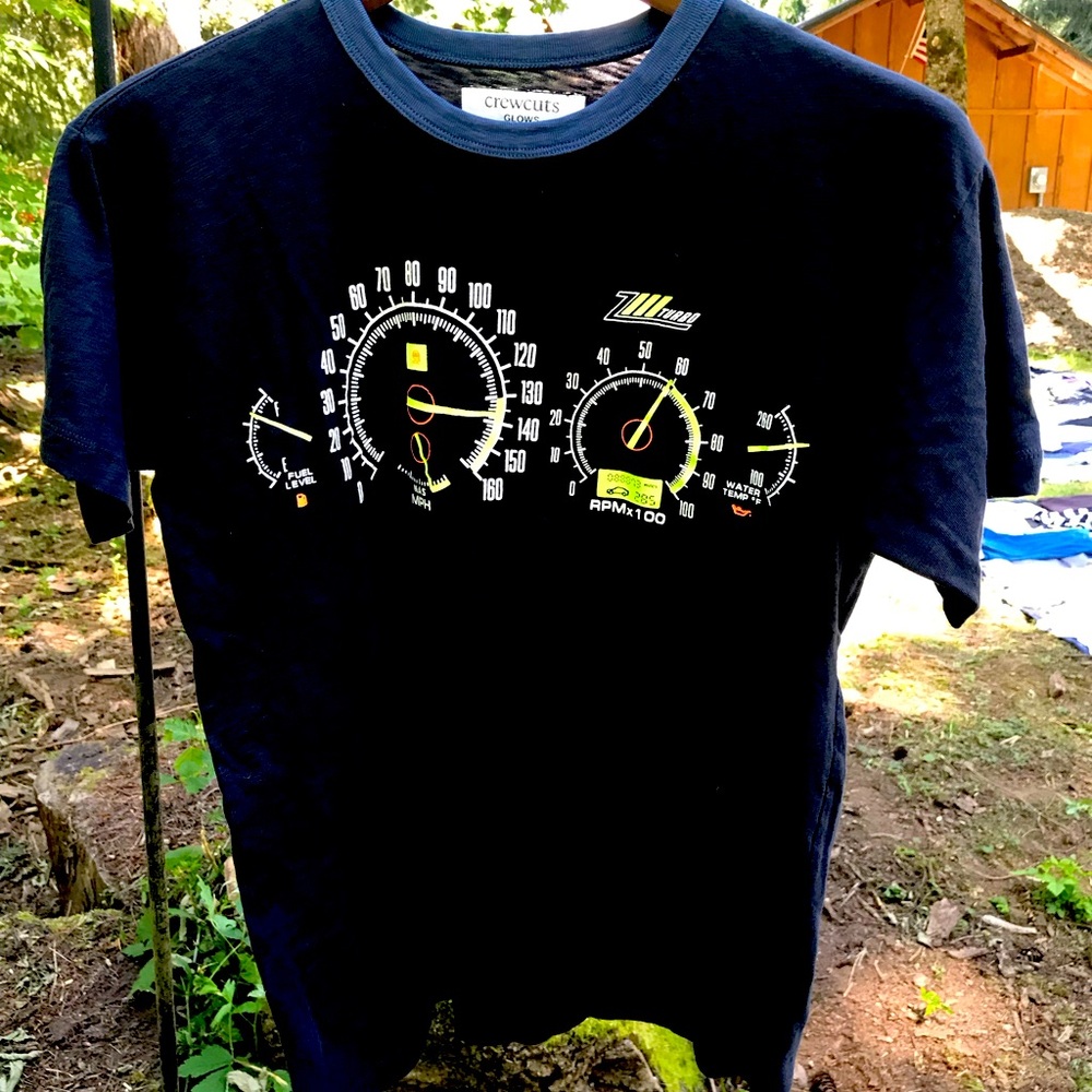 Teen driver J. Crew glow in the dark tee size:14 yo